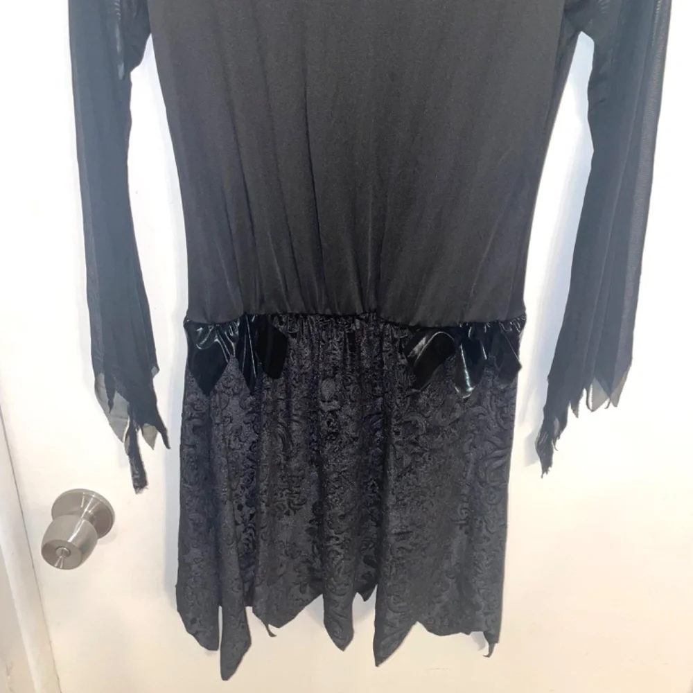 NWOT Girls Dress For Angel,Witch,Ghost Black Halloween Costume Cosplay Size XXL